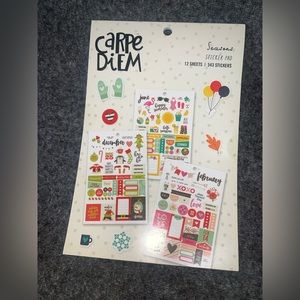 CARPE DIEM SEASONS STICKER BOOK